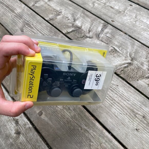 BRAND NEW SEALED 2001 Sony Playstation 2 Dualshock Remote Controller Black - Picture 2 of 6